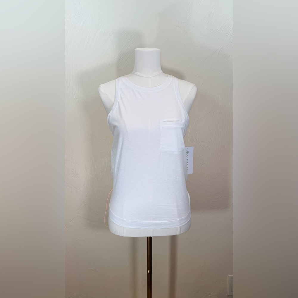 Athleta Organic Daily Bungee White Tank Top - Picture 5 of 12